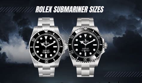 rolex submariner specifications|rolex submariner size chart.